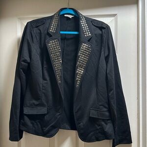 Black studded blazer